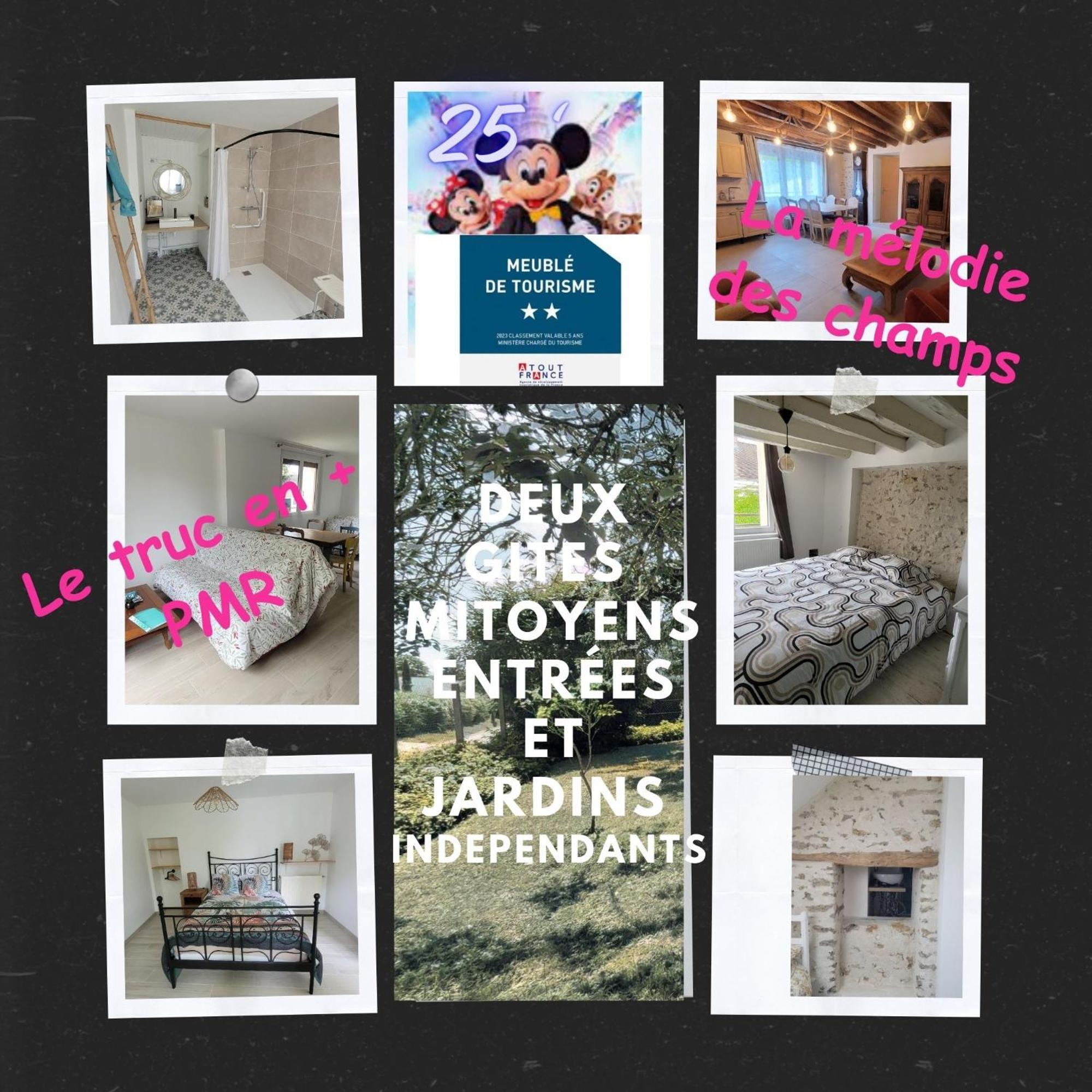 Le Truc En Plus, Accessibles Pmr, Appartement 45 M2 Mitoyen Dans Une Maison Avec Un Autre Appartement Guérard Buitenkant foto